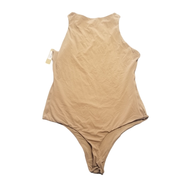 NEW! Skims FITS EVERYBODY HIGH NECK BODYSUIT Top Sienna Tan Xlarge - Picture 4 of 6